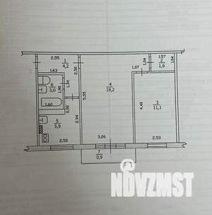 2-к квартира, вторичка, 46м2, 2/5 этаж