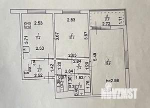 2-к квартира, вторичка, 47м2, 8/11 этаж