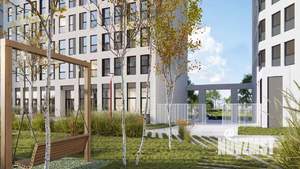 1-к квартира, строящийся дом, 45м2, 9/23 этаж