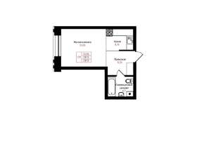 1-к квартира, вторичка, 28м2, 10/25 этаж