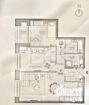 3-к квартира, вторичка, 69м2, 3/20 этаж