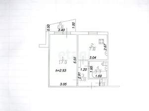 1-к квартира, вторичка, 35м2, 3/9 этаж