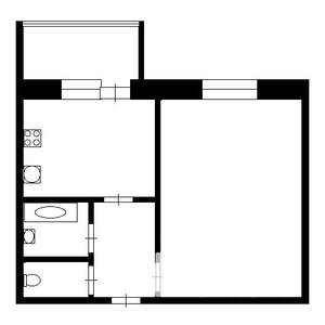 1-к квартира, вторичка, 32м2, 6/9 этаж
