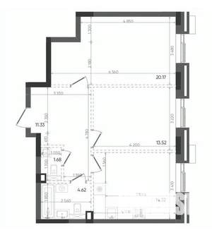 2-к квартира, вторичка, 66м2, 8/22 этаж