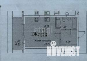 Студия квартира, вторичка, 32м2, 23/25 этаж