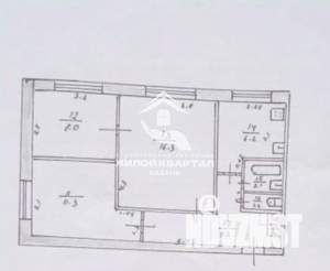 3-к квартира, вторичка, 55м2, 2/9 этаж