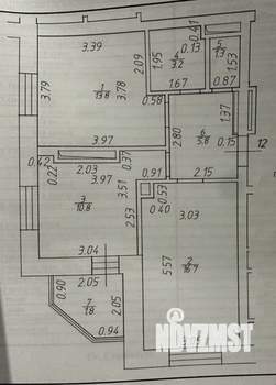 2-к квартира, вторичка, 54м2, 3/19 этаж