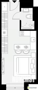 1-к квартира, вторичка, 22м2, 5/27 этаж