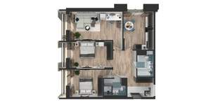 3-к квартира, вторичка, 84м2, 4/25 этаж