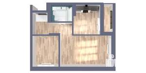 2-к квартира, вторичка, 48м2, 9/22 этаж