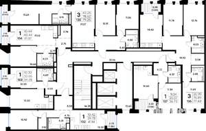 3-к квартира, вторичка, 79м2, 8/20 этаж