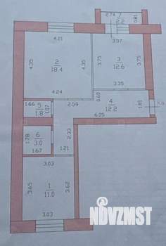 2-к квартира, вторичка, 59м2, 5/5 этаж