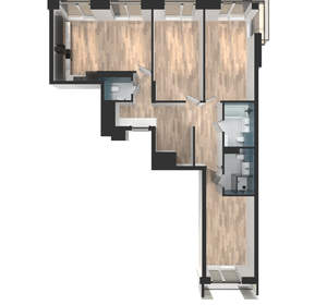 3-к квартира, вторичка, 98м2, 6/24 этаж