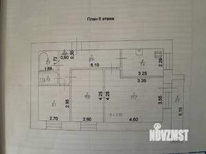 3-к квартира, вторичка, 60м2, 6/9 этаж