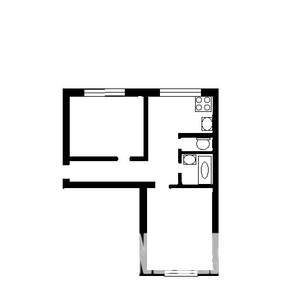 2-к квартира, вторичка, 58м2, 3/3 этаж