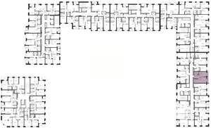 1-к квартира, вторичка, 42м2, 8/23 этаж