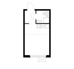 Студия квартира, вторичка, 20м2, 9/17 этаж
