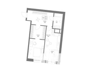 2-к квартира, строящийся дом, 60м2, 2/4 этаж