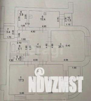 3-к квартира, вторичка, 107м2, 1/14 этаж