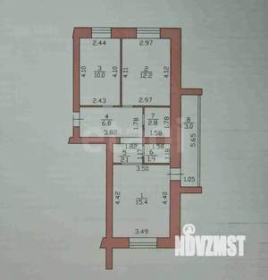 2-к квартира, вторичка, 51м2, 5/6 этаж
