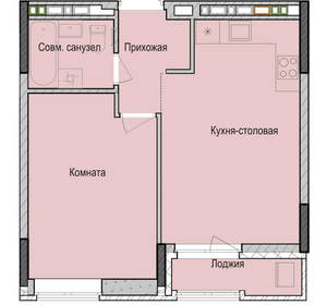 1-к квартира, вторичка, 42м2, 6/23 этаж