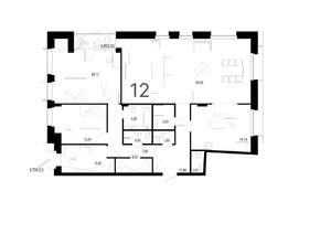 4-к квартира, вторичка, 161м2, 3/4 этаж