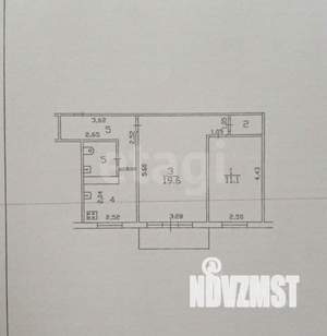 2-к квартира, вторичка, 47м2, 5/5 этаж