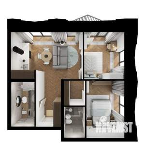 2-к квартира, вторичка, 53м2, 7/15 этаж