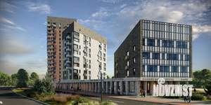 2-к квартира, строящийся дом, 58м2, 4/17 этаж