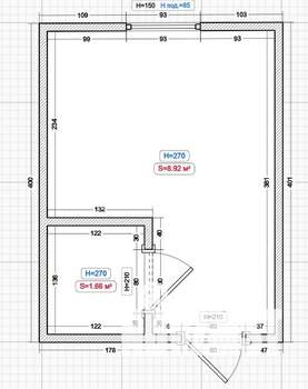 Студия квартира, вторичка, 12м2, 2/5 этаж