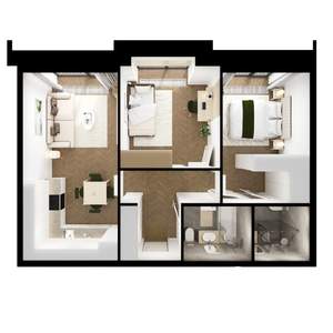 2-к квартира, вторичка, 59м2, 9/10 этаж