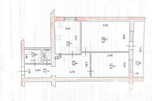 2-к квартира, вторичка, 52м2, 2/9 этаж