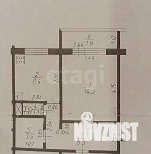 1-к квартира, вторичка, 38м2, 6/6 этаж