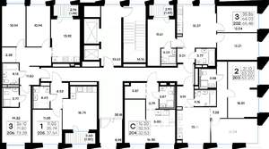 1-к квартира, вторичка, 38м2, 2/20 этаж