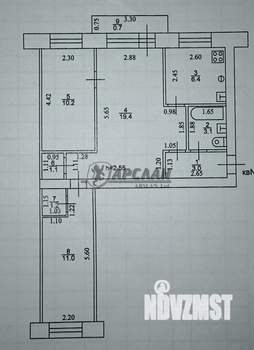 3-к квартира, вторичка, 55м2, 5/5 этаж