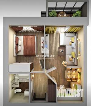 2-к квартира, вторичка, 44м2, 8/19 этаж