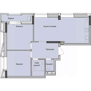 2-к квартира, вторичка, 62м2, 2/23 этаж