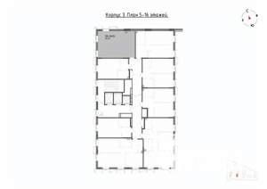 2-к квартира, вторичка, 46м2, 14/22 этаж