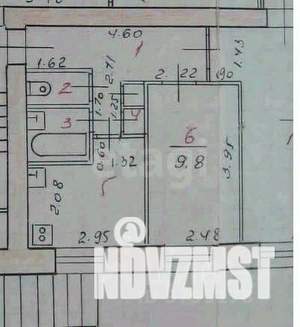 3-к квартира, вторичка, 57м2, 1/9 этаж
