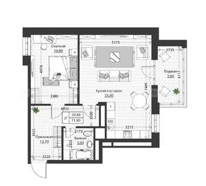 2-к квартира, вторичка, 72м2, 2/4 этаж