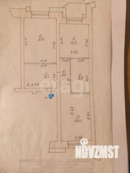 2-к квартира, вторичка, 82м2, 6/6 этаж