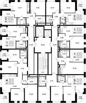 1-к квартира, вторичка, 34м2, 8/10 этаж
