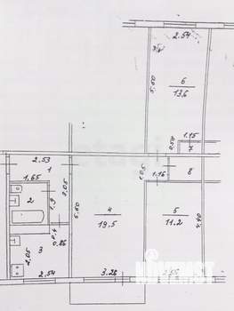 3-к квартира, вторичка, 60м2, 4/5 этаж