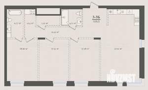 3-к квартира, вторичка, 130м2, 3/4 этаж