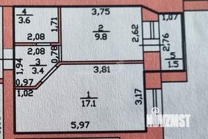 1-к квартира, вторичка, 34м2, 10/10 этаж