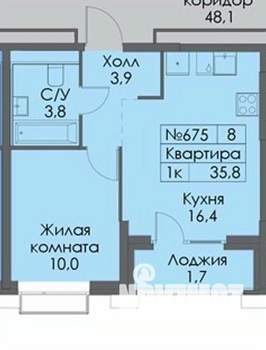 1-к квартира, вторичка, 36м2, 14/26 этаж