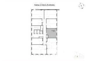 1-к квартира, вторичка, 39м2, 16/22 этаж