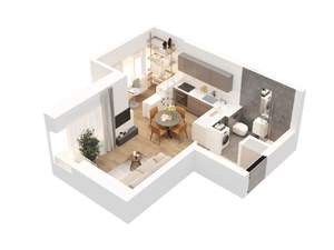 Студия квартира, вторичка, 24м2, 7/15 этаж