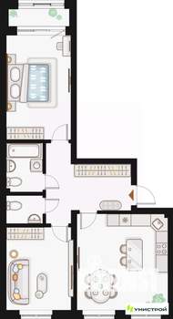 2-к квартира, вторичка, 72м2, 2/20 этаж
