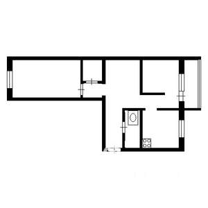 2-к квартира, вторичка, 50м2, 2/9 этаж